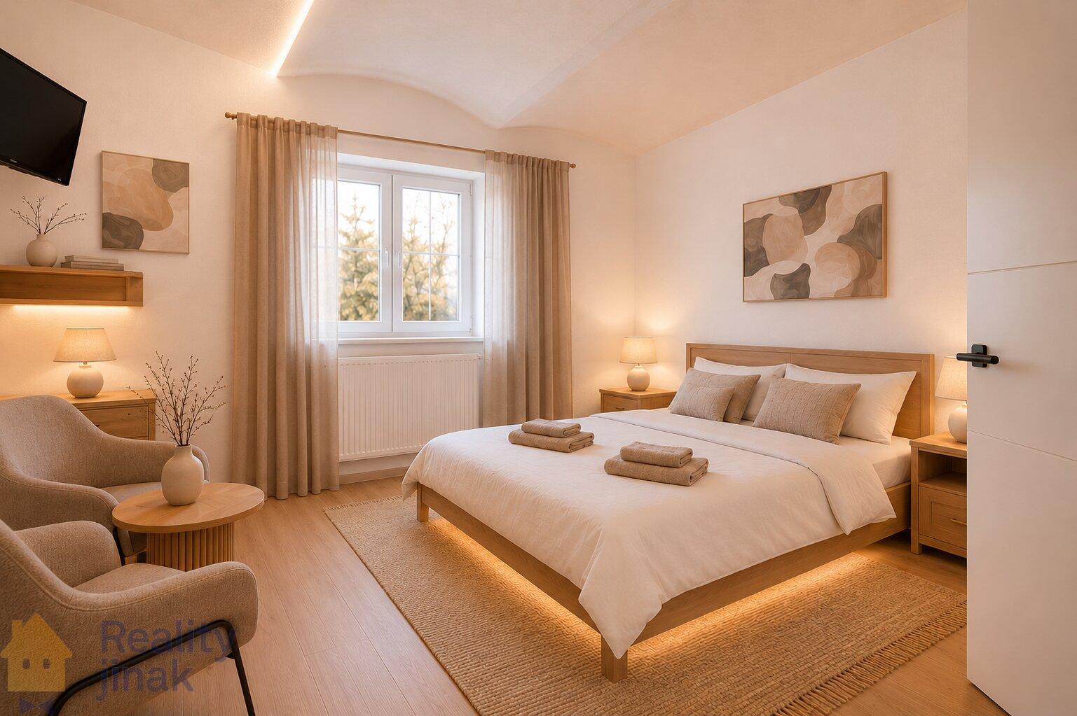Prodej apartmánů 1+kk, 19 m2, zahrada, bazén, Dolní Dunajovice