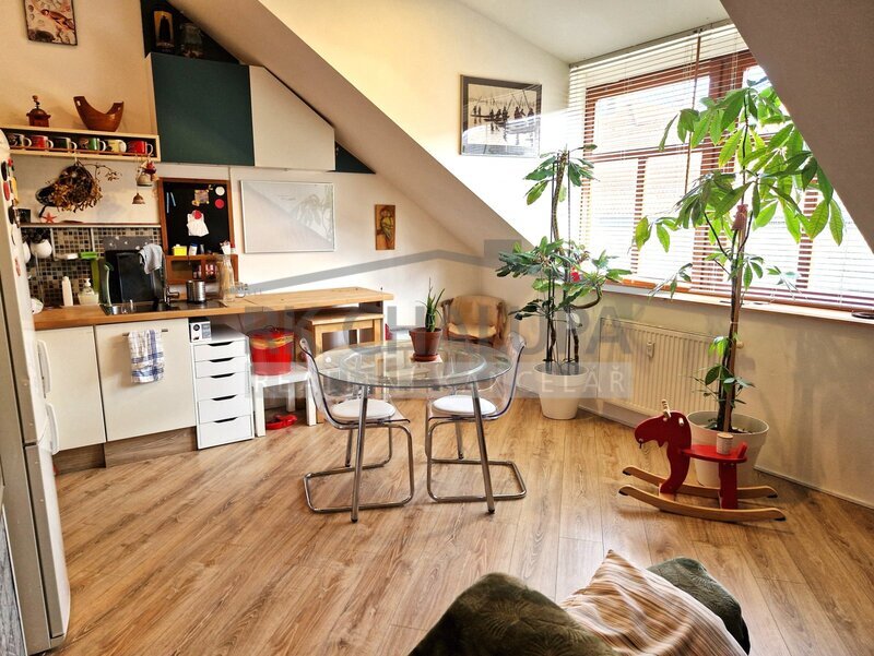 Pronájem zděného mezonetového bytu 2+kk, ul. Dr. Tůmy, Č. Budějovice, 52 m2, 4. NP, výtah